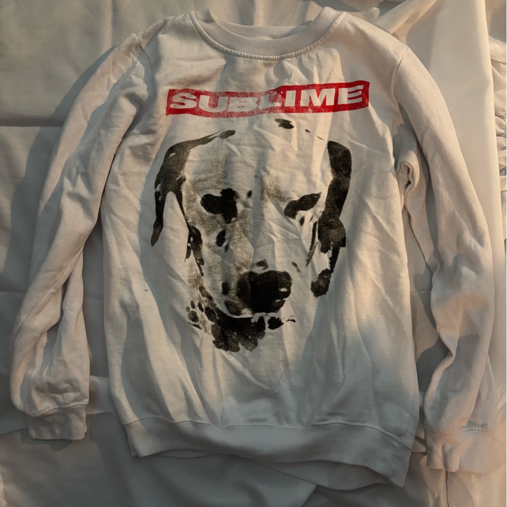 Sublime Lou Dog White Sweatshirt